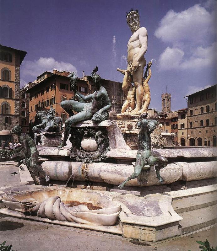 AMMANATI, Bartolomeo Fountain of Neptune Spain oil painting art